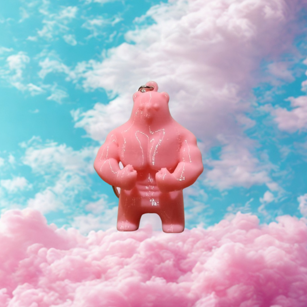 Buff Bears - 3D Printed Keychain